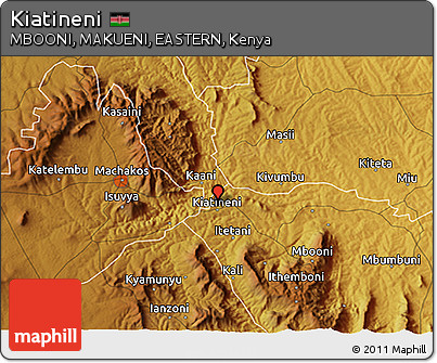 Physical 3D Map of Kiatineni
