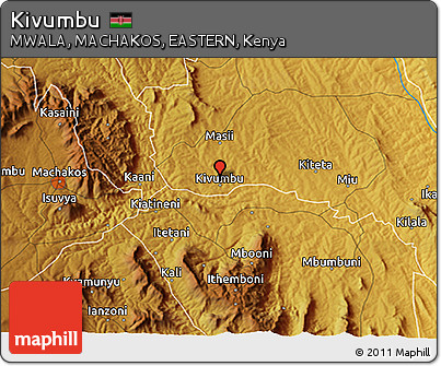 Physical 3D Map of Kivumbu