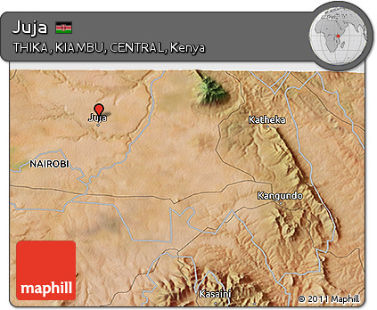 Satellite 3D Map of Juja