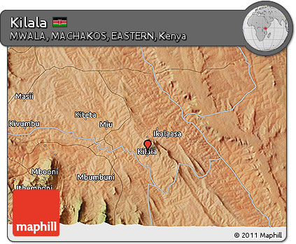 Satellite 3D Map of Kilala