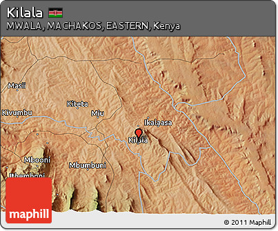 Satellite 3D Map of Kilala