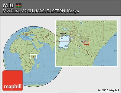Savanna Style Location Map of Miu