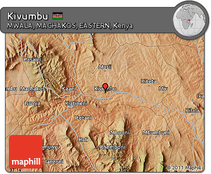 Satellite Map of Kivumbu