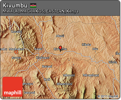 Satellite Map of Kivumbu