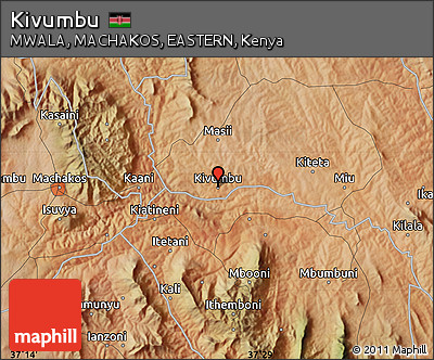 Satellite Map of Kivumbu