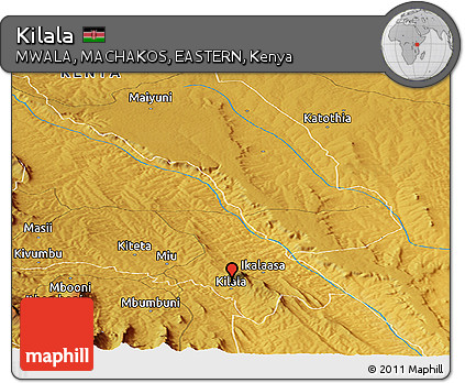 Physical Panoramic Map of Kilala