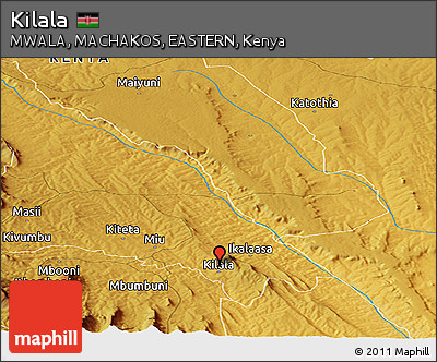 Physical Panoramic Map of Kilala