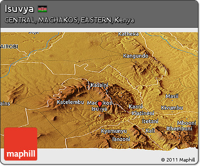 Physical Panoramic Map of Isuvya