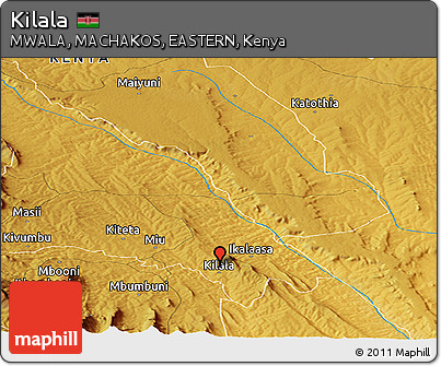 Physical Panoramic Map of Kilala