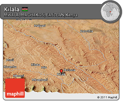 Satellite Panoramic Map of Kilala