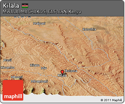 Satellite Panoramic Map of Kilala