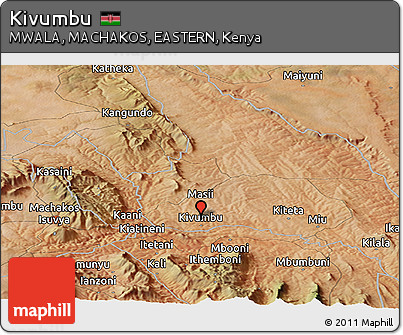Satellite Panoramic Map of Kivumbu