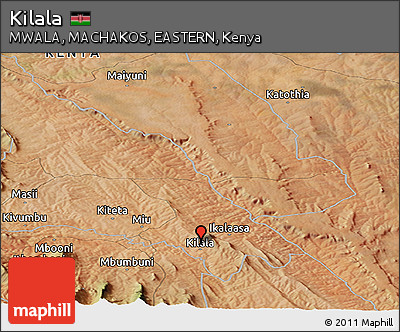 Satellite Panoramic Map of Kilala