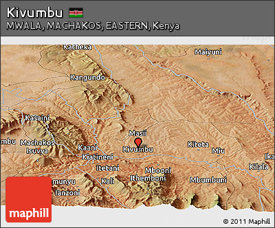 Satellite Panoramic Map of Kivumbu