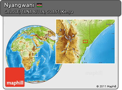 Physical Location Map of Nyangwani
