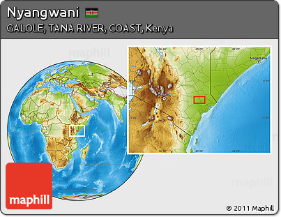 Physical Location Map of Nyangwani