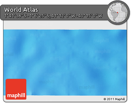 Physical 3D Map of the Area around 1° 24' 2" S, 40° 43' 30" W
