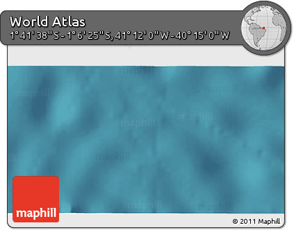 Satellite 3D Map of the Area around 1° 24' 2" S, 40° 43' 30" W