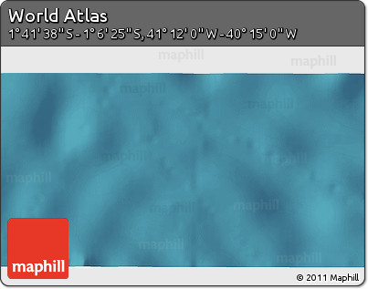 Satellite 3D Map of the Area around 1° 24' 2" S, 40° 43' 30" W