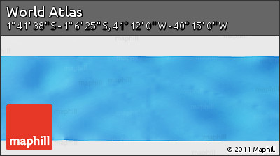 Physical Panoramic Map of the Area around 1° 24' 2" S, 40° 43' 30" W