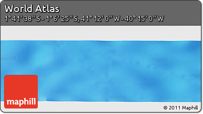 Physical Panoramic Map of the Area around 1° 24' 2" S, 40° 43' 30" W