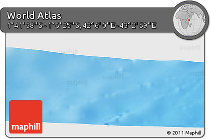 Physical Panoramic Map of the Area around 1° 24' 2" S, 42° 34' 30" E