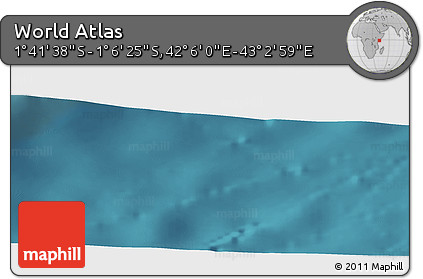 Satellite Panoramic Map of the Area around 1° 24' 2" S, 42° 34' 30" E