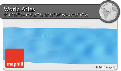 Physical Panoramic Map of the Area around 1° 24' 2" S, 42° 25' 29" W