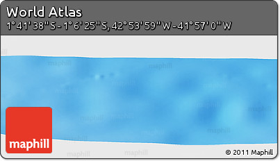Physical Panoramic Map of the Area around 1° 24' 2" S, 42° 25' 29" W