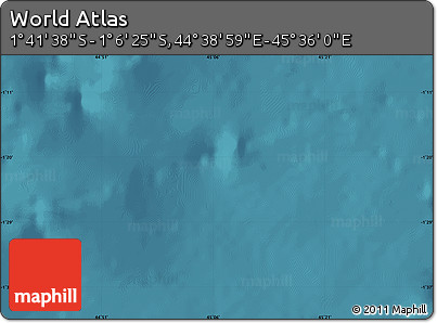 Satellite Map of the Area around 1° 24' 2" S, 45° 7' 30" E