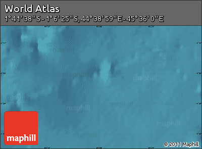 Satellite Map of the Area around 1° 24' 2" S, 45° 7' 30" E