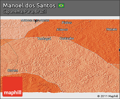 Political Panoramic Map of Manoel Dos Santos