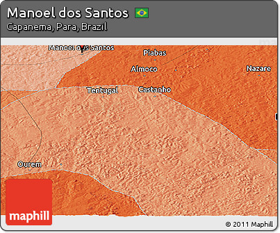 Political Panoramic Map of Manoel Dos Santos