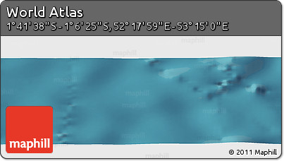 Satellite Panoramic Map of the Area around 1° 24' 2" S, 52° 46' 29" E