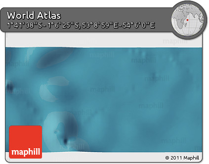 Satellite 3D Map of the Area around 1° 24' 2" S, 53° 37' 30" E