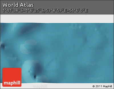 Satellite 3D Map of the Area around 1° 24' 2" S, 53° 37' 30" E