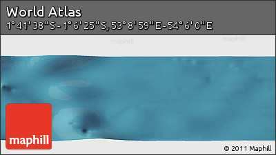 Satellite Panoramic Map of the Area around 1° 24' 2" S, 53° 37' 30" E
