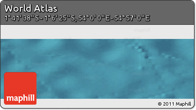 Satellite Panoramic Map of the Area around 1° 24' 2" S, 54° 28' 30" E