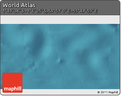 Satellite 3D Map of the Area around 1° 24' 2" S, 55° 19' 30" E