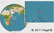 Satellite Location Map of the area around 1° 24' 2" S, 56° 10' 29" E
