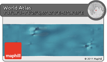 Satellite Panoramic Map of the Area around 1° 24' 2" S, 56° 10' 29" E