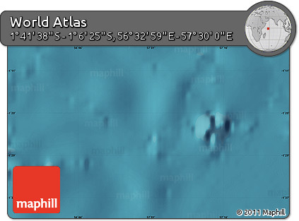 Satellite Map of the Area around 1° 24' 2" S, 57° 1' 29" E