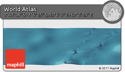 Satellite Panoramic Map of the Area around 1° 24' 2" S, 59° 34' 30" E