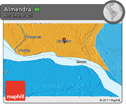 Political Panoramic Map of Almendra