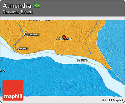 Political Panoramic Map of Almendra