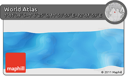 Political Panoramic Map of the Area around 1° 24' 2" S, 72° 19' 29" E