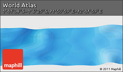 Political Panoramic Map of the Area around 1° 24' 2" S, 72° 19' 29" E