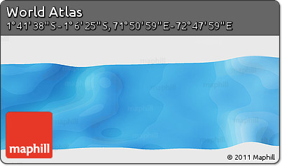 Political Panoramic Map of the Area around 1° 24' 2" S, 72° 19' 29" E