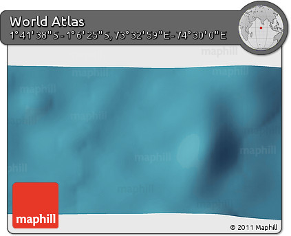 Satellite 3D Map of the Area around 1° 24' 2" S, 74° 1' 30" E