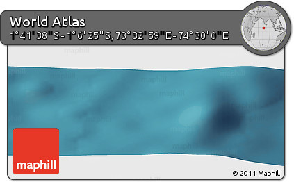 Satellite Panoramic Map of the Area around 1° 24' 2" S, 74° 1' 30" E
